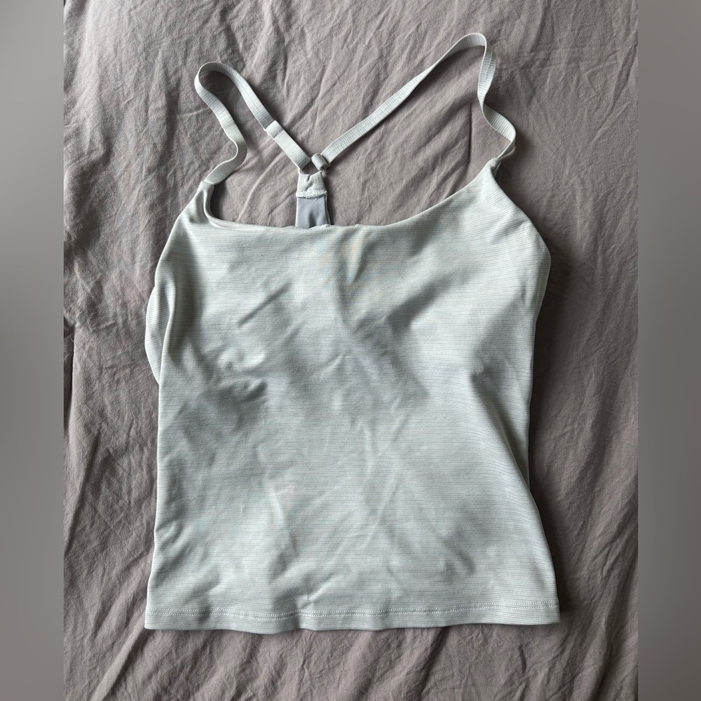 Outdoor Voices White Striped Tank